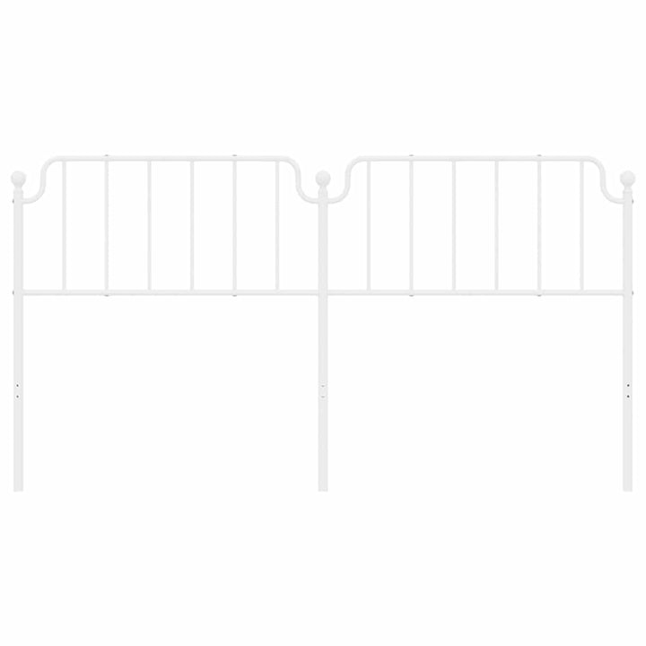 udskiftningsgavl 180 cm metal hvid