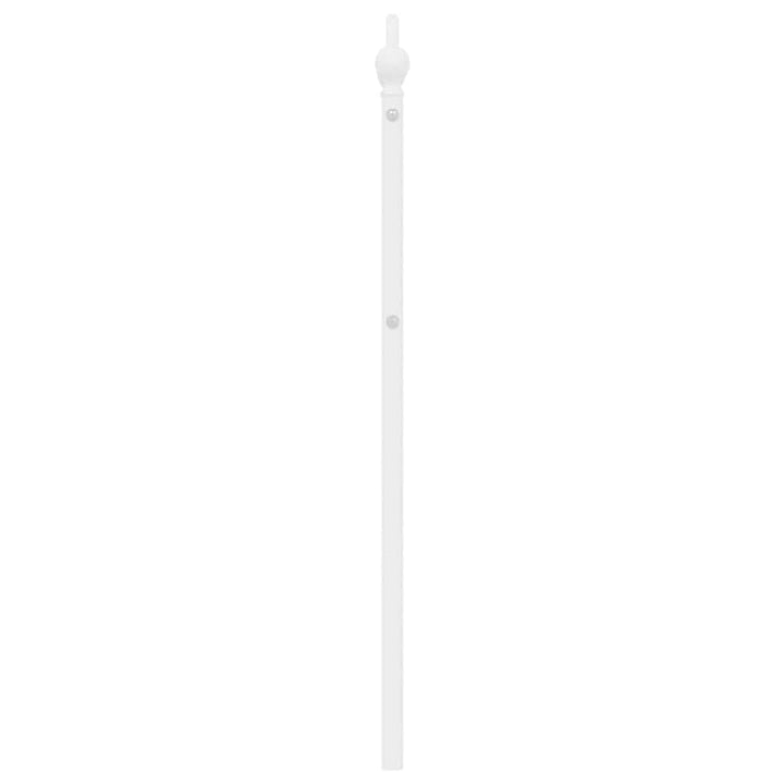 udskiftningsgavl 180 cm metal hvid