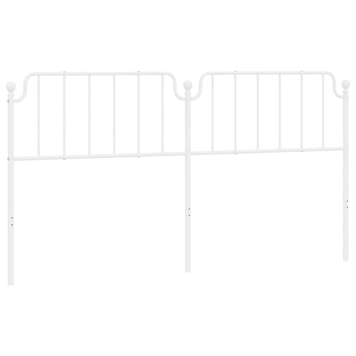 udskiftningsgavl 193 cm metal hvid