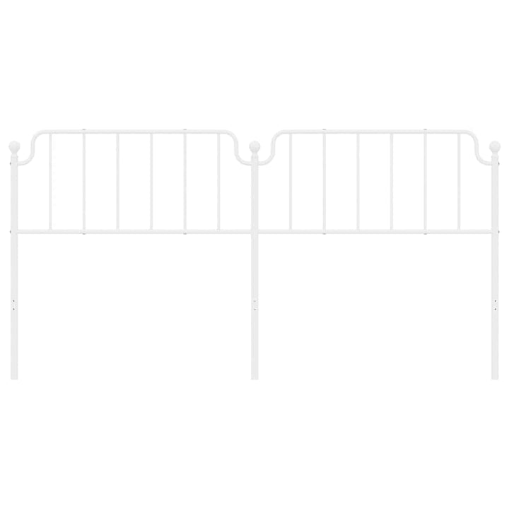 udskiftningsgavl 193 cm metal hvid