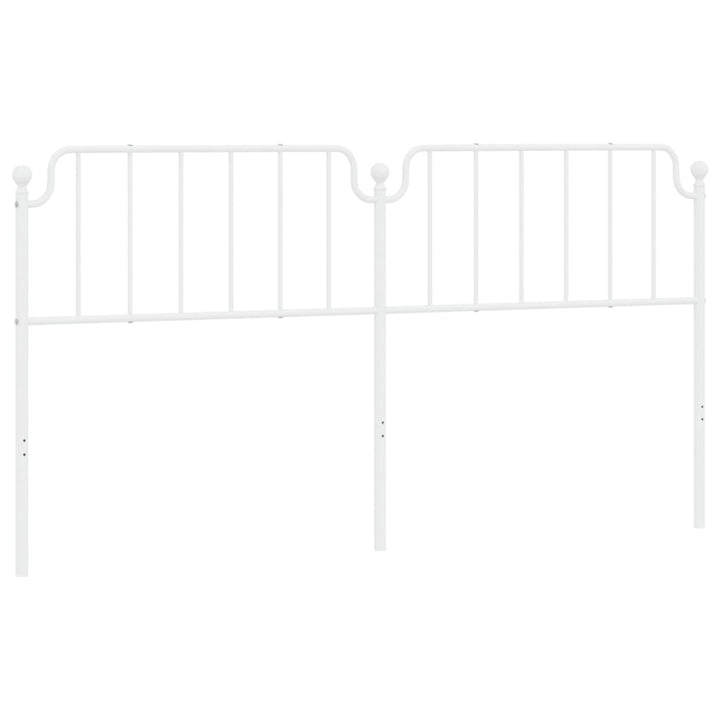 udskiftningsgavl 200 cm metal hvid