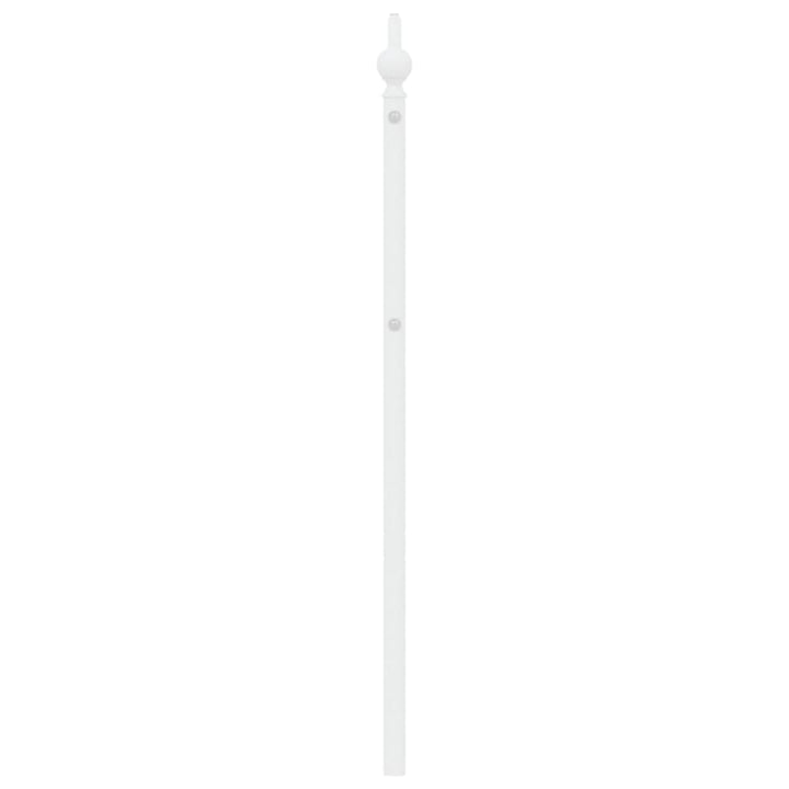 udskiftningsgavl 200 cm metal hvid