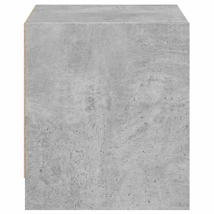 sengeborde 2 stk. med glaslåger 35x37x42 cm betongrå