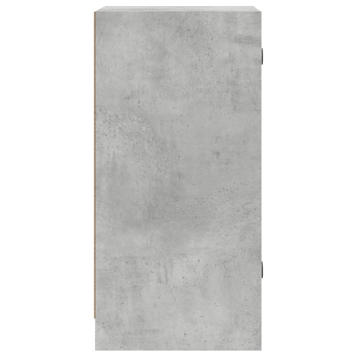 skab med glaslåger 35x37x75,5 cm betongrå