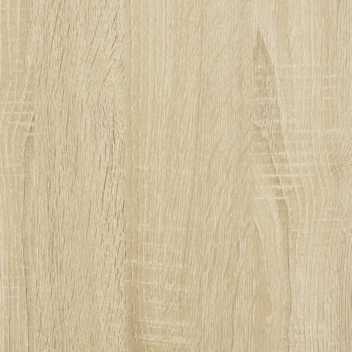 skab med glaslåger 102x37x42 cm sonoma-eg