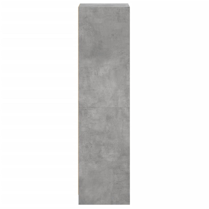 skab med glaslåge 35x37x142 cm betongrå