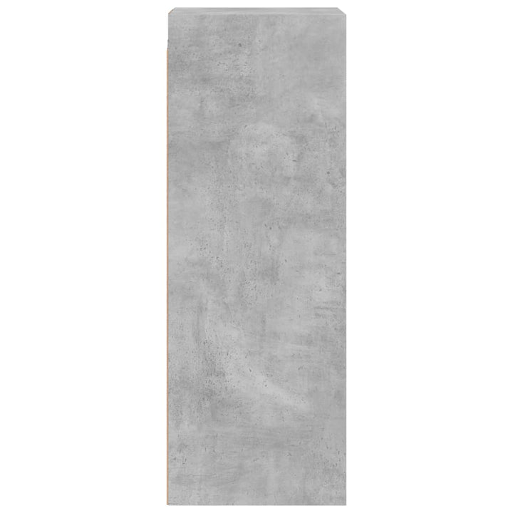 skab med glaslåger 35x37x100 cm betongrå