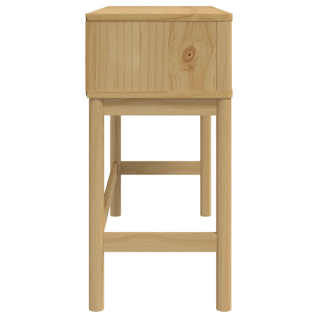 konsolbord FLORO 89,5x36,5x73 cm massivt fyrretræ gyldenbrun