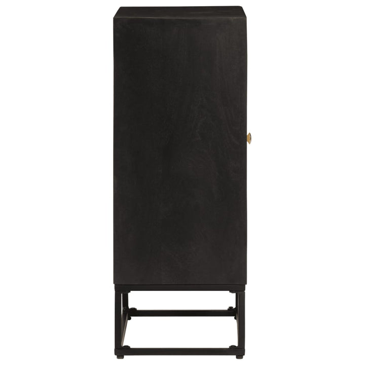 skænk 55x30x76 cm massivt mangotræ og jern sort