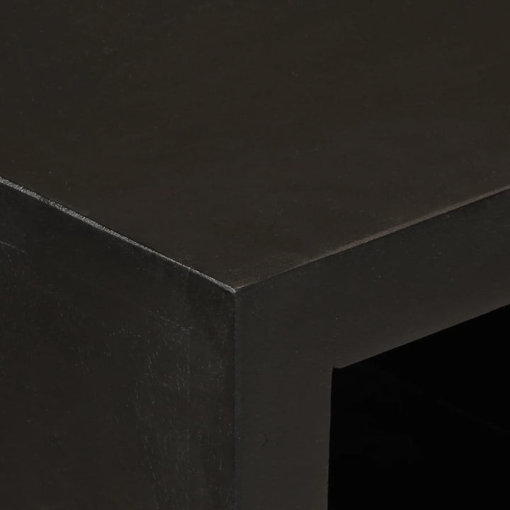 skænk 55x30x76 cm massivt mangotræ og jern sort