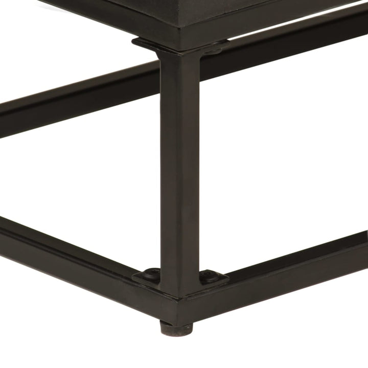 skænk 55x30x76 cm massivt mangotræ og jern sort