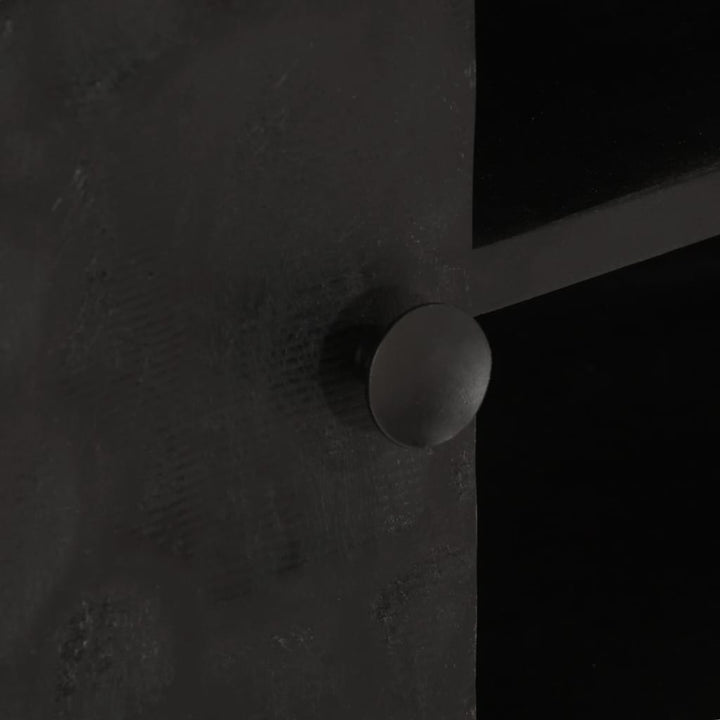 tv-bord 110x30x40 cm massivt mangotræ og jern sort