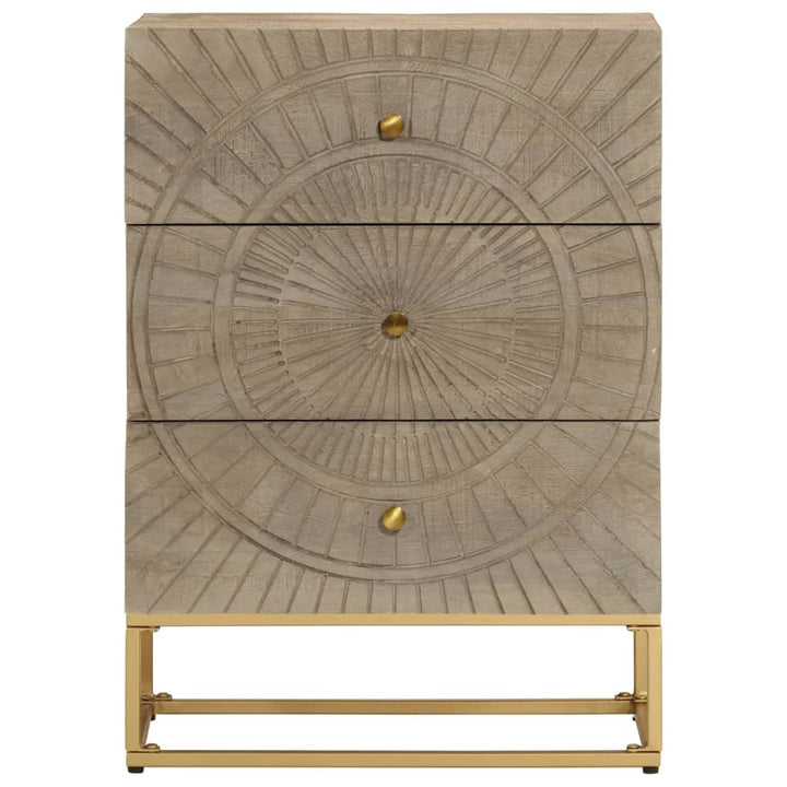 kommode 55x30x76 cm massivt mangotræ og jern