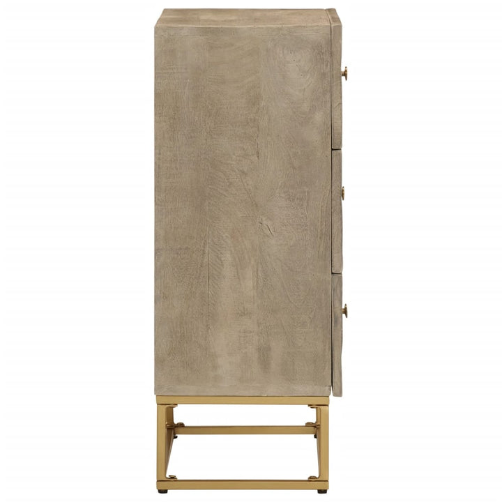 kommode 55x30x76 cm massivt mangotræ og jern