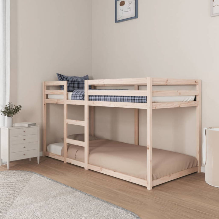 køjeseng uden madras 90x200 cm massivt fyrretræ