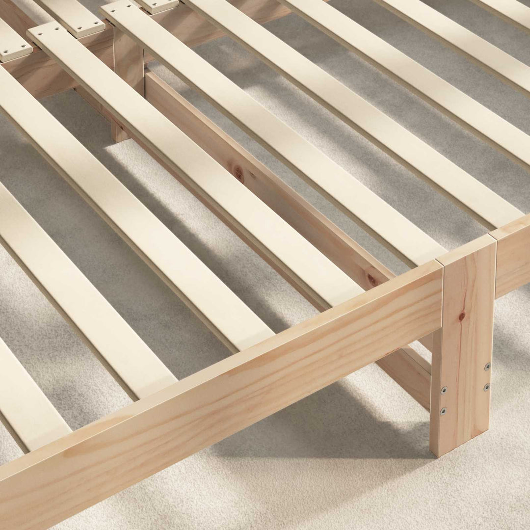 Sengelamel 32 stk. Naturfarvet 90 x 6 x 1,3 cm Massivt fyrretræ