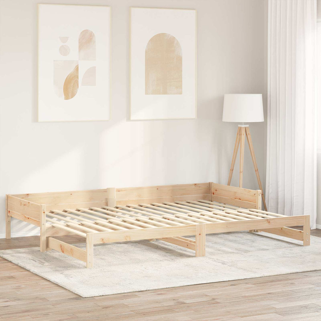 Sengelamel 32 stk. Naturfarvet 90 x 6 x 1,3 cm Massivt fyrretræ