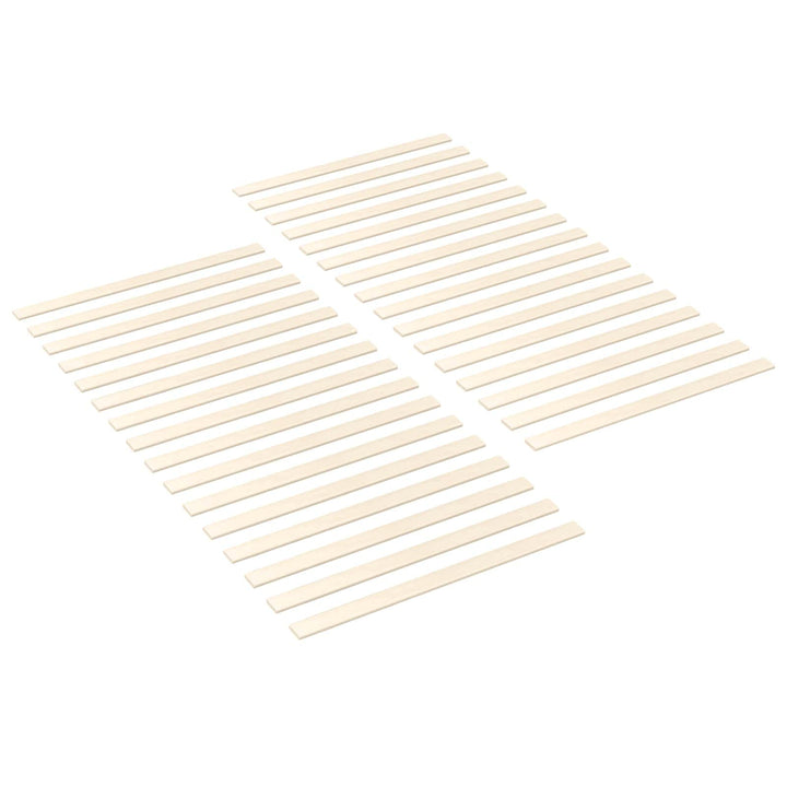 Sengelamel 32 stk. Naturfarvet 90 x 6 x 1,3 cm Massivt fyrretræ