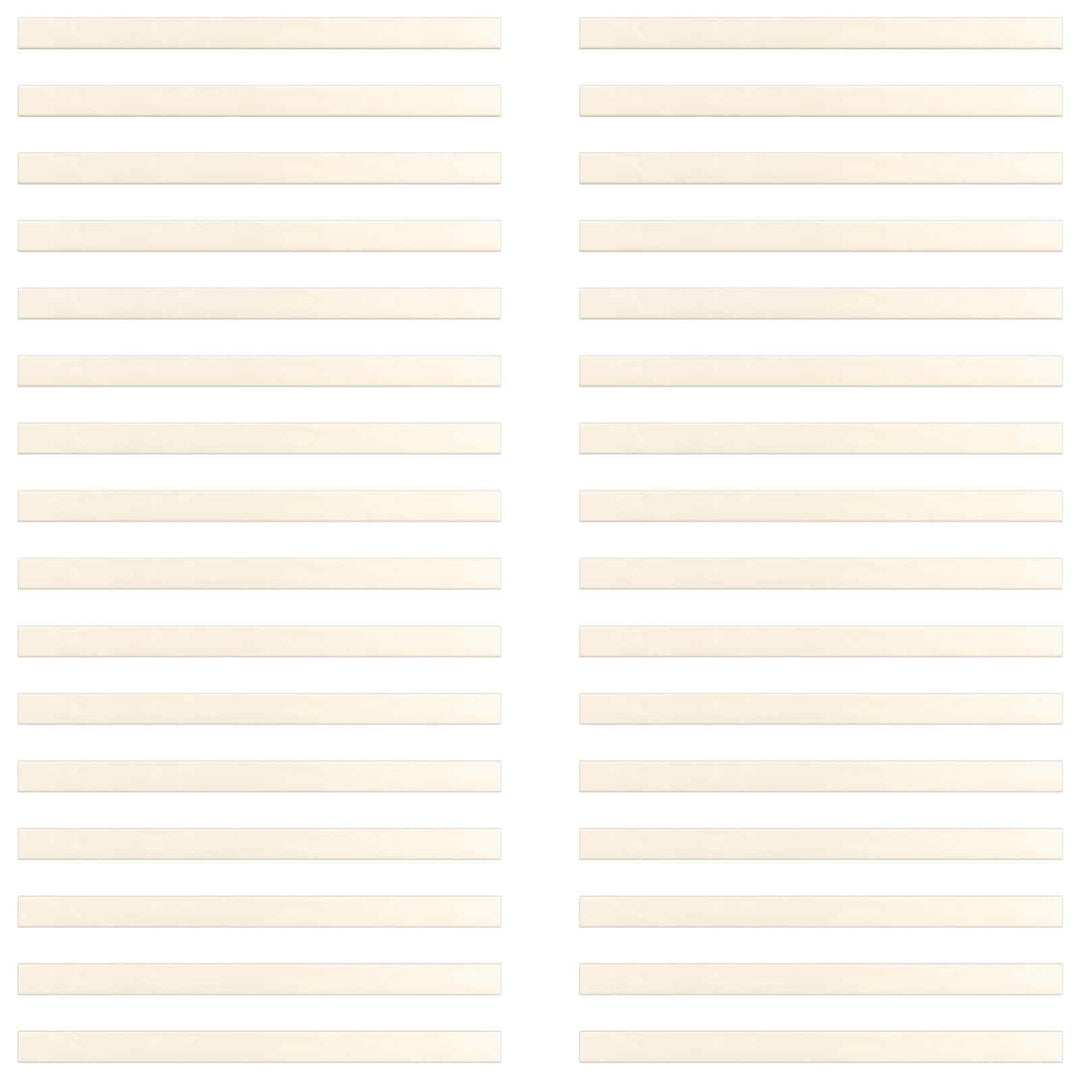 Sengelamel 32 stk. Naturfarvet 90 x 6 x 1,3 cm Massivt fyrretræ