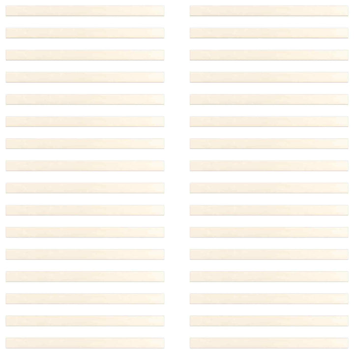 Sengelamel 32 stk. Naturfarvet 90 x 6 x 1,3 cm Massivt fyrretræ