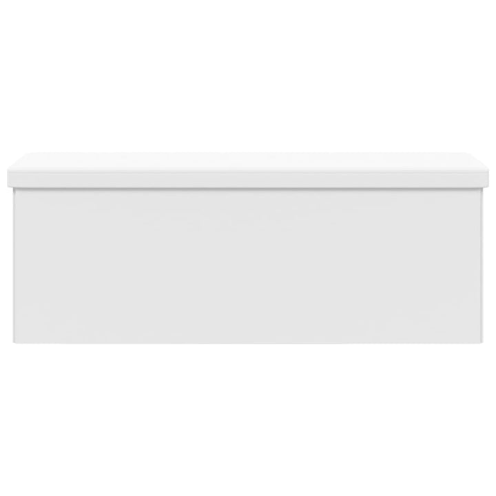 opbevaringsbænk foldbar PVC hvid