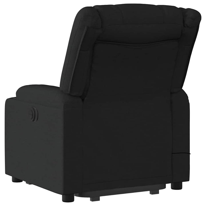 løftestol med massage stof sort