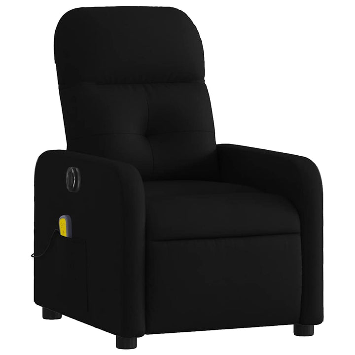 eldrevet massagestol stof sort