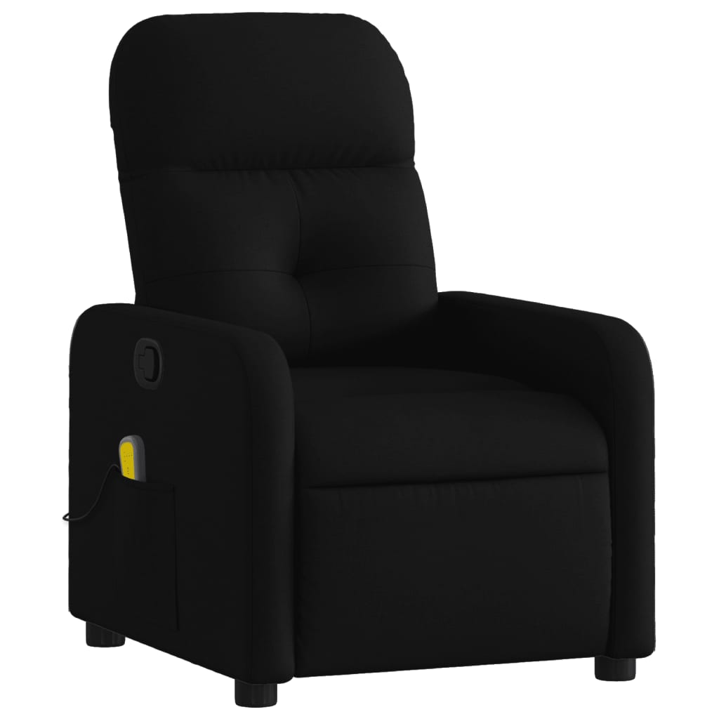 massagestol sort stof