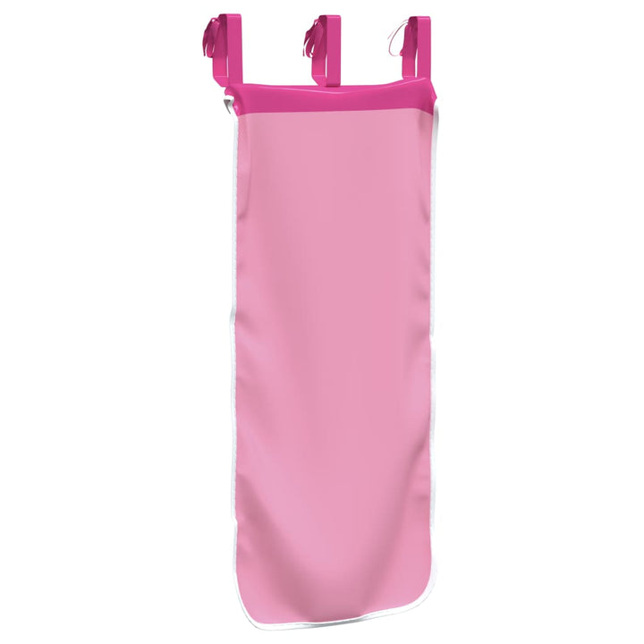 gardiner med tunnel til højseng polyester pink
