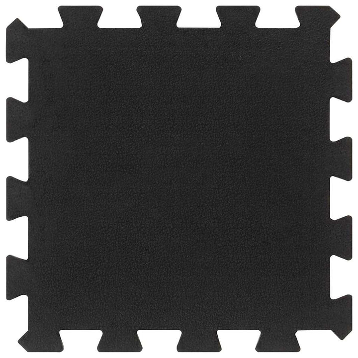 gulvmåtter 16 stk. 30x30 cm 16 mm gummi sort