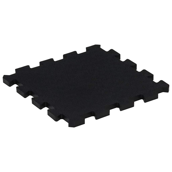gulvmåtter 16 stk. 30x30 cm 16 mm gummi sort