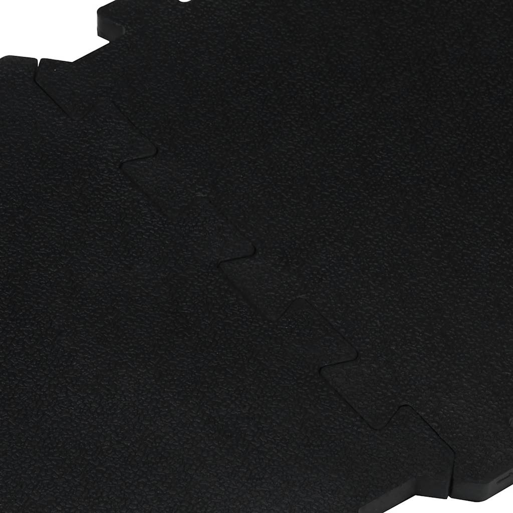 gulvmåtter 16 stk. 30x30 cm 16 mm gummi sort