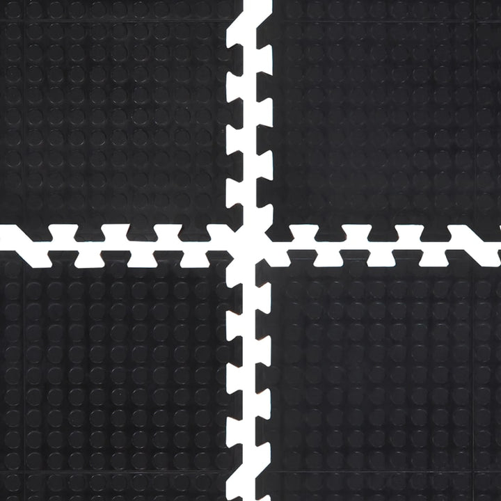 gulvmåtte 90x120 cm 12 mm gummi sort