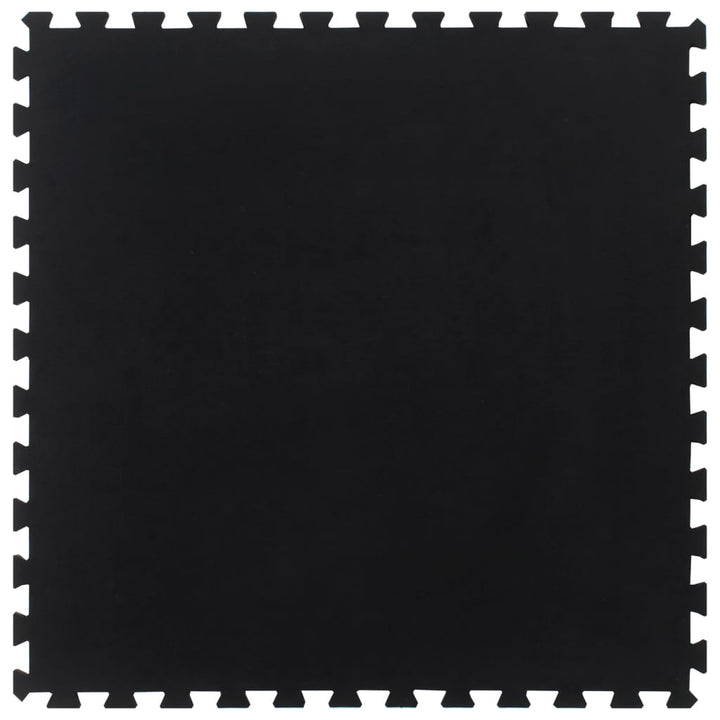 gulvmåtte 100x100 cm 12 mm gummi sort
