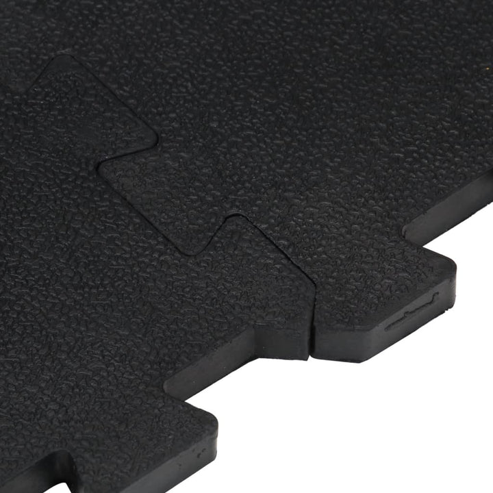 gulvmåtte 100x100 cm 12 mm gummi sort