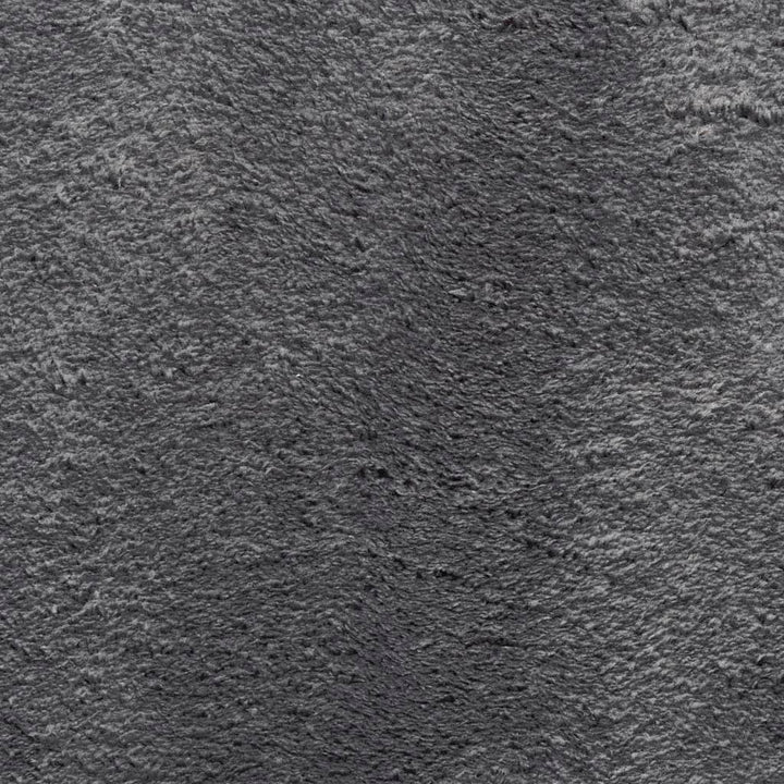 gulvtæppe HUARTE 80x200 cm kort luv og vaskbart antracitgrå