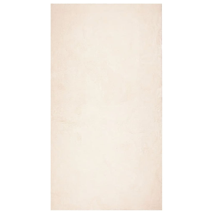 gulvtæppe HUARTE 80x150 cm kort luv og vaskbart beige