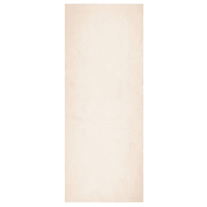 gulvtæppe HUARTE 80x200 cm kort luv og vaskbart beige