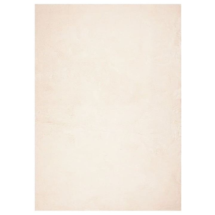 gulvtæppe HUARTE 120x170 cm kort luv og vaskbart beige