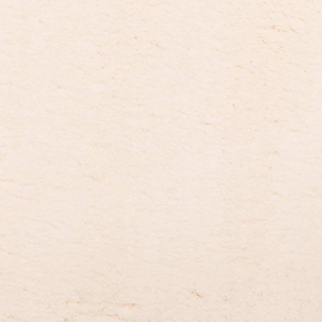 gulvtæppe HUARTE 120x170 cm kort luv og vaskbart beige