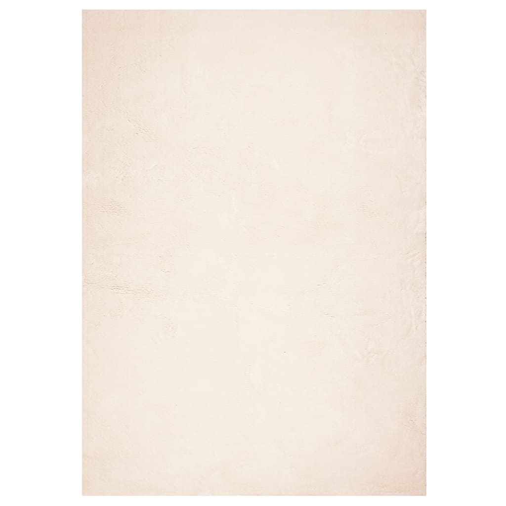 gulvtæppe HUARTE 240x340 cm kort luv og vaskbart beige