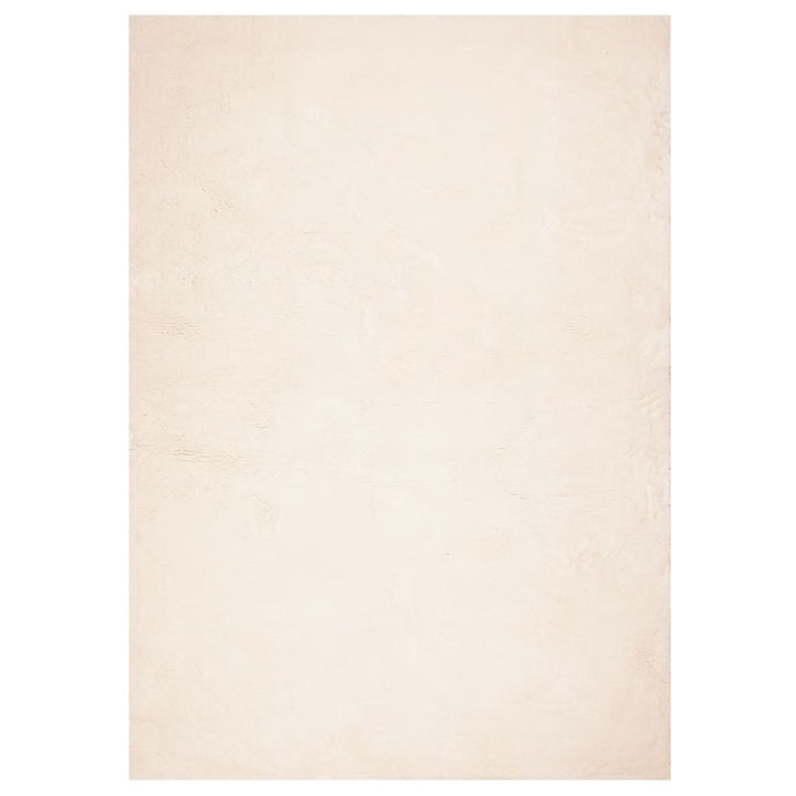 gulvtæppe HUARTE 240x340 cm kort luv og vaskbart beige