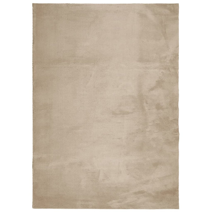 gulvtæppe HUARTE 240x340 cm kort luv og vaskbart sandfarvet