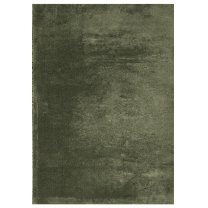 gulvtæppe HUARTE 120x170 cm kort luv og vaskbart skovgrøn