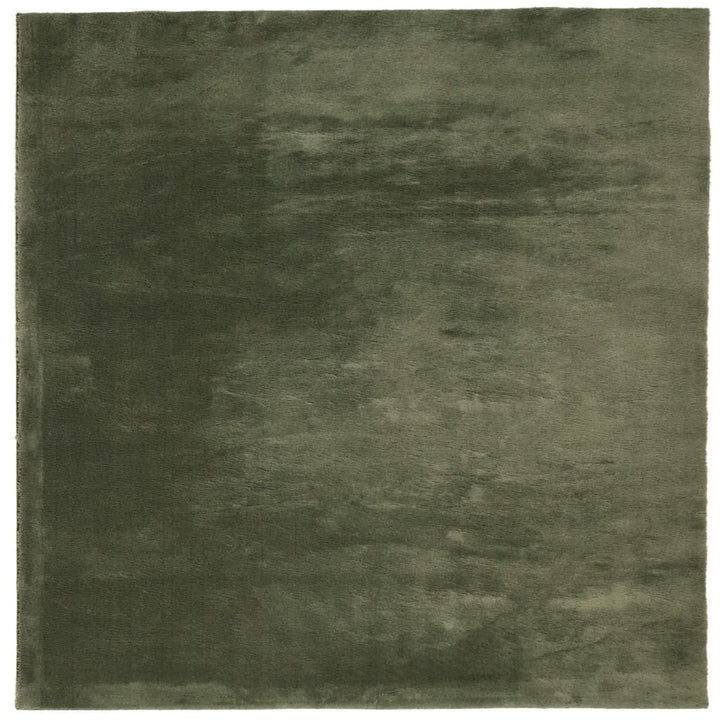 gulvtæppe HUARTE 200x200 cm kort luv og vaskbart skovgrøn