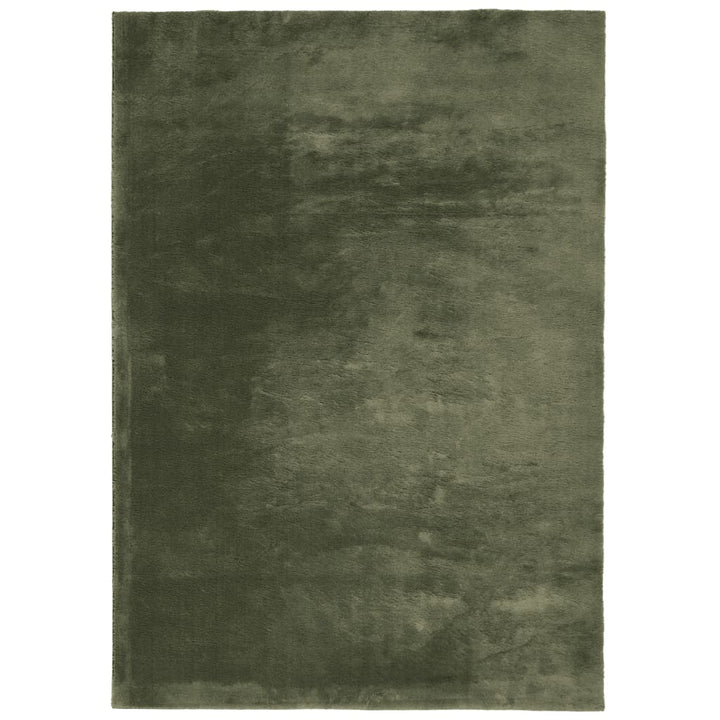 gulvtæppe HUARTE 200x280 cm kort luv og vaskbart skovgrøn