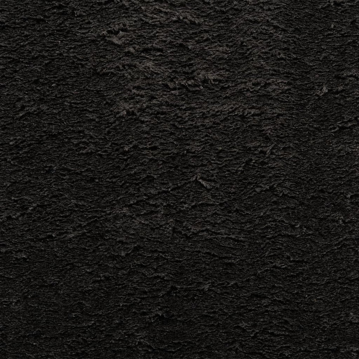 gulvtæppe HUARTE 100x200 cm kort luv og vaskbart sort