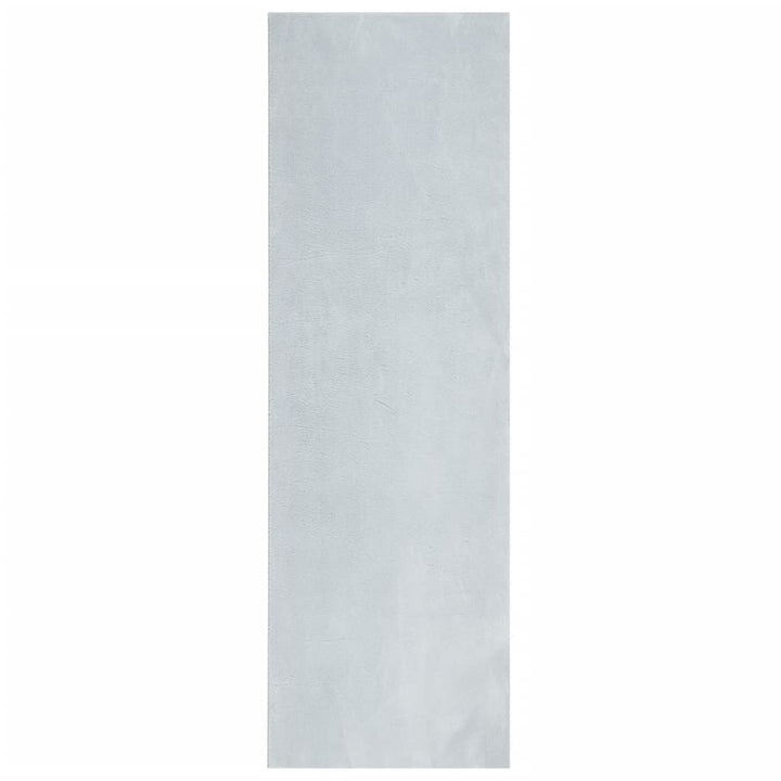 gulvtæppe HUARTE 80x250 cm kort luv og vaskbart blå