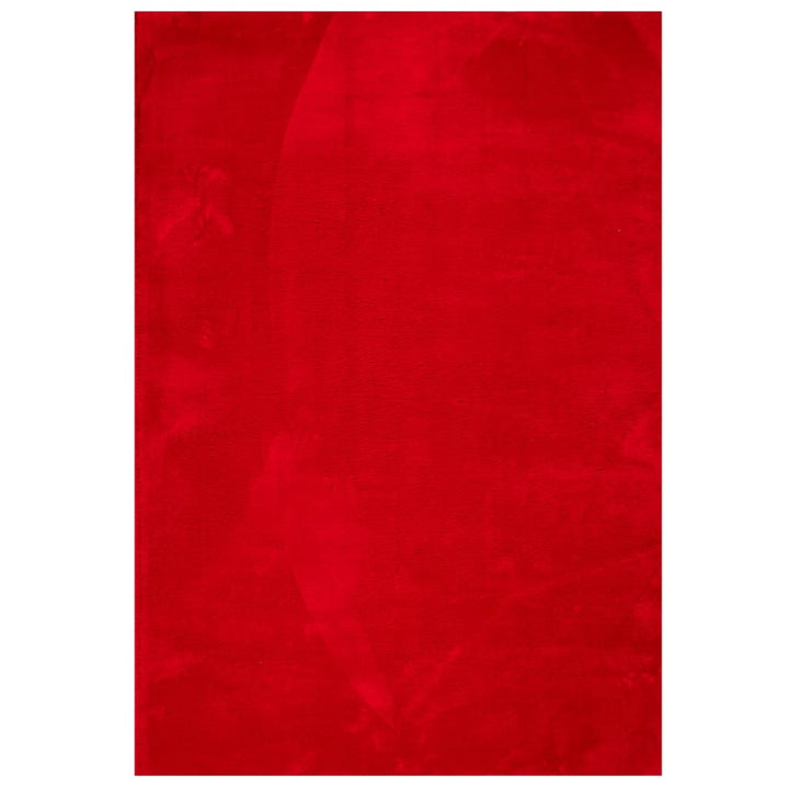 gulvtæppe HUARTE 140x200 cm kort luv og vaskbart rød