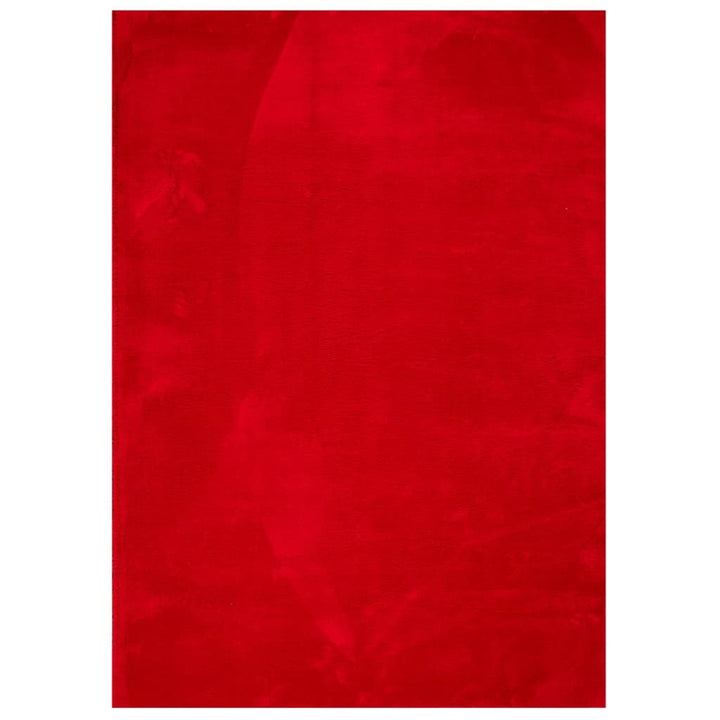gulvtæppe HUARTE 200x280 cm kort luv og vaskbart rød